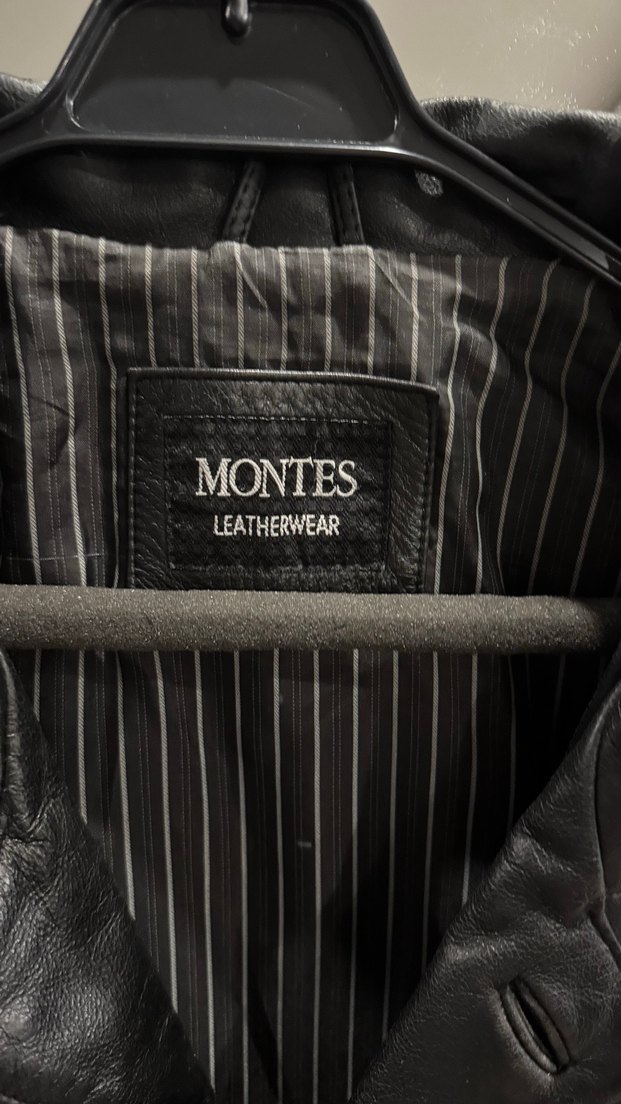 Düğmeli Siyah Deri Erkek Klasik Deri Ceket - Görsel 2