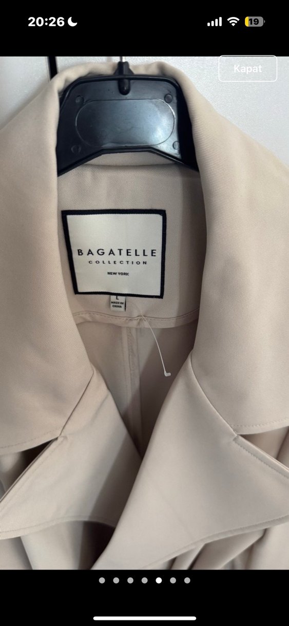 Bej Uzun Kadın Trençkot - Kemerli, Regular Fit - Görsel 5