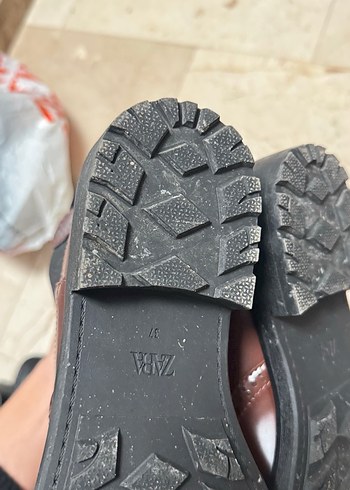 Kahverengi Deri Kadın Dolgu Topuklu Bot - Görsel 9