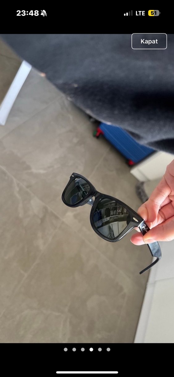 Siyah Transparan Çerçeveli Kadın Güneş Gözlüğü - Görsel 5