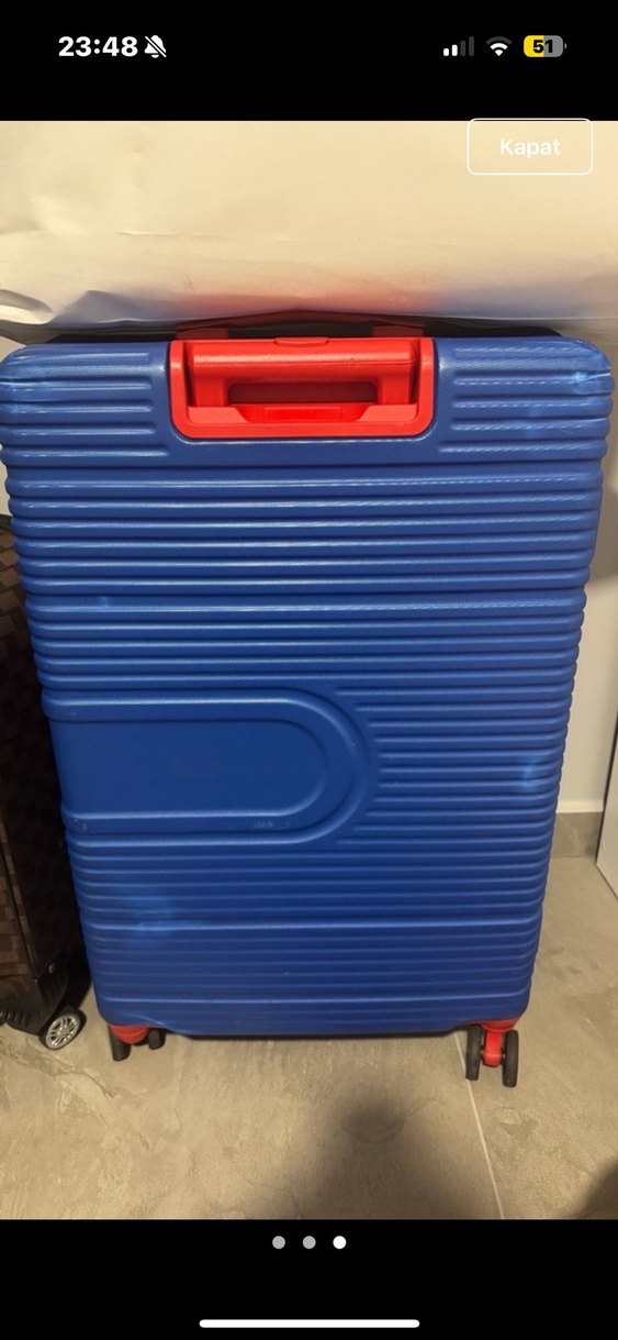 Mavi Piliseli Valiz - Görsel 3