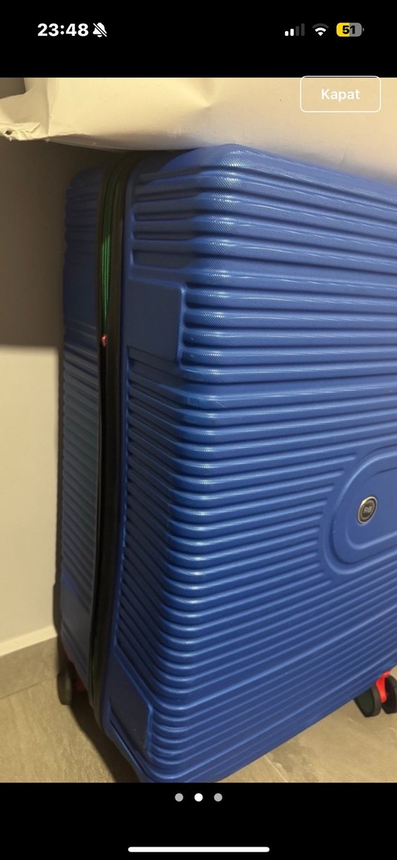 Mavi Piliseli Valiz - Görsel 2