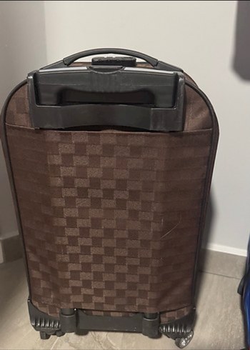 Kahverengi Kareli Erkek Valiz - Görsel 2