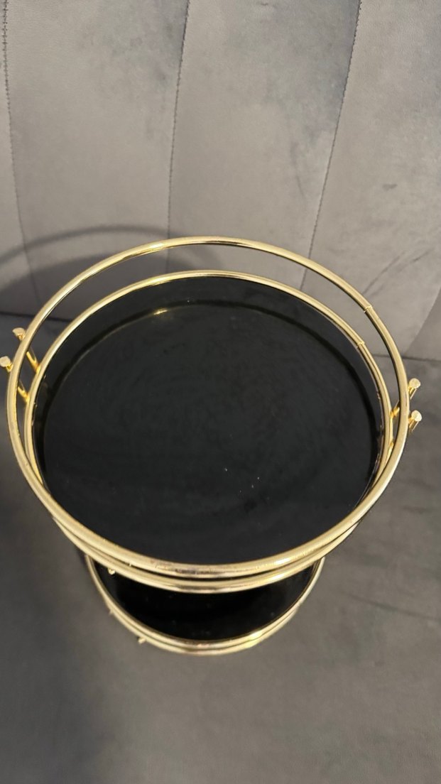 Altın Renkli Yuvarlak Makyaj Organizeri - Görsel 3