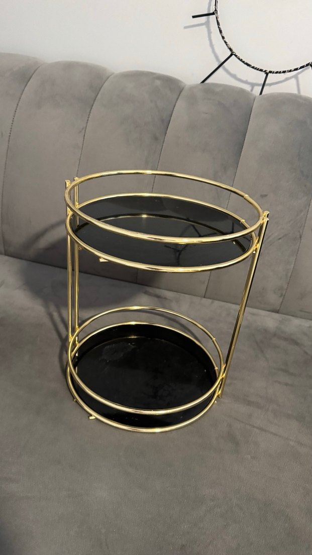 Altın Renkli Yuvarlak Makyaj Organizeri - Görsel 2