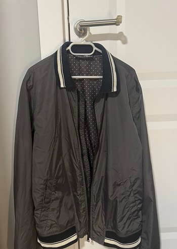 Gri Fermuarlı Erkek Ceket - Görsel 4