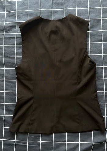 38 Beden H&M Düğmeli Kahverengi Kadın Yelek
