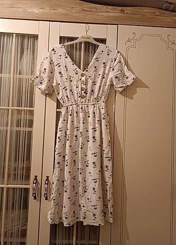 Palmiye desen s m L bedenlere rahatlıkla olur beli lastiklidir