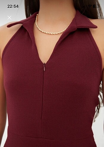 s Beden bordo Renk Trendyolmilla elbise