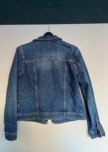 LC Waikiki Düğmeli Kadın Kot Ceket, Normal Boy, Mavi