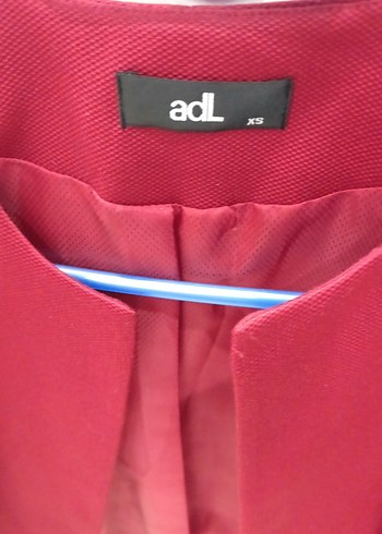 Bordo Mini Kadın Blazer Ceket - Görsel 2