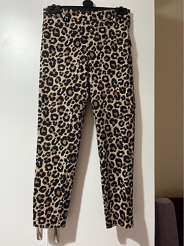 s Beden çeşitli Renk H&M leopar cigarette pantolon