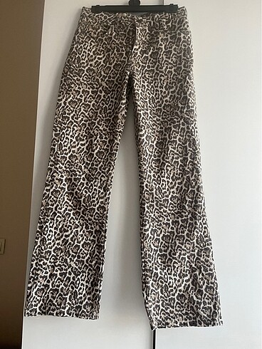 Leopar straıght - leg jean