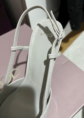 Mango Gri Rugan Topuklu Ayakkabı - Görsel 7