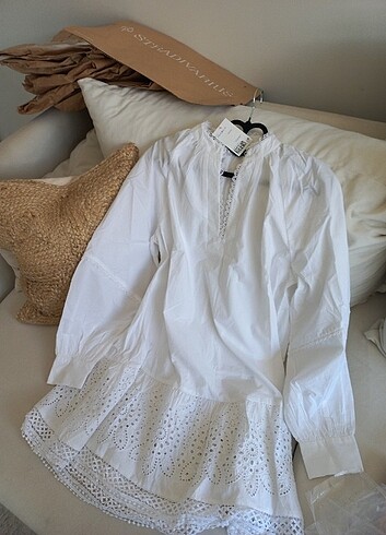 Hm poplin elbise 