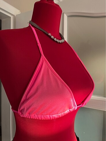 xs Beden FOSFOR PEMBE BİKİNİ ÜSTÜ