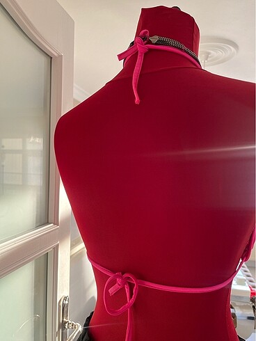 xs Beden pembe Renk FOSFOR PEMBE BİKİNİ ÜSTÜ