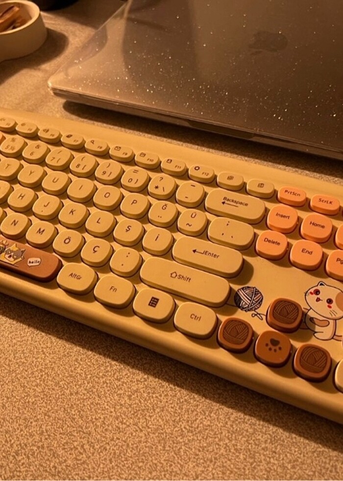 kablosuz klavye usb girişli - Görsel 2