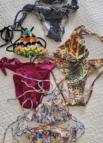 m Beden çeşitli Renk 4 bikini takımı