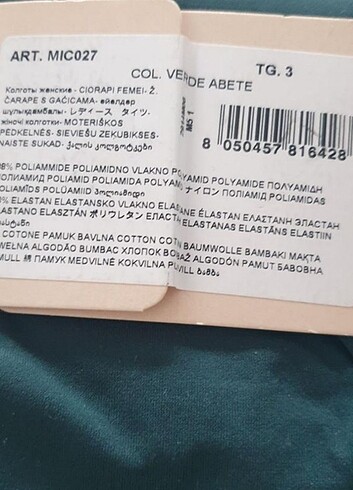l Beden Calzedonia 3 beden