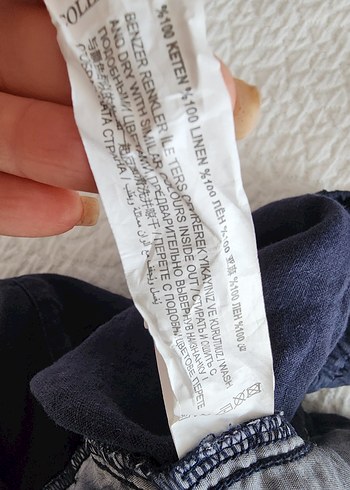 Mudo keten Şort - Görsel 13