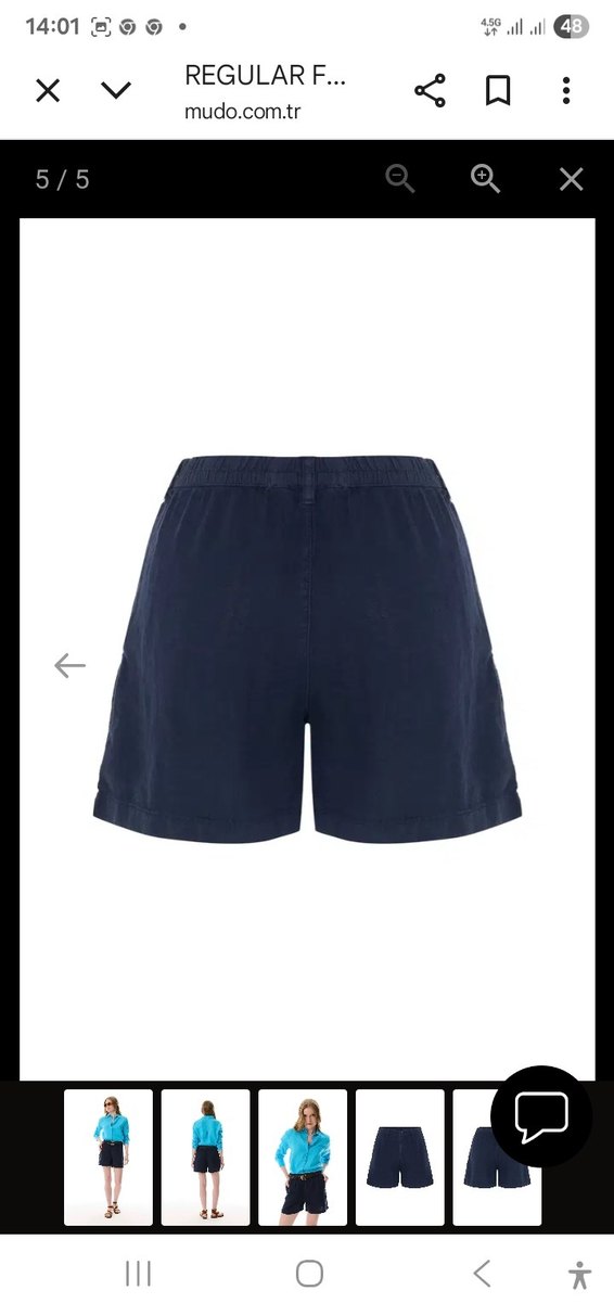 Mudo keten Şort - Görsel 4