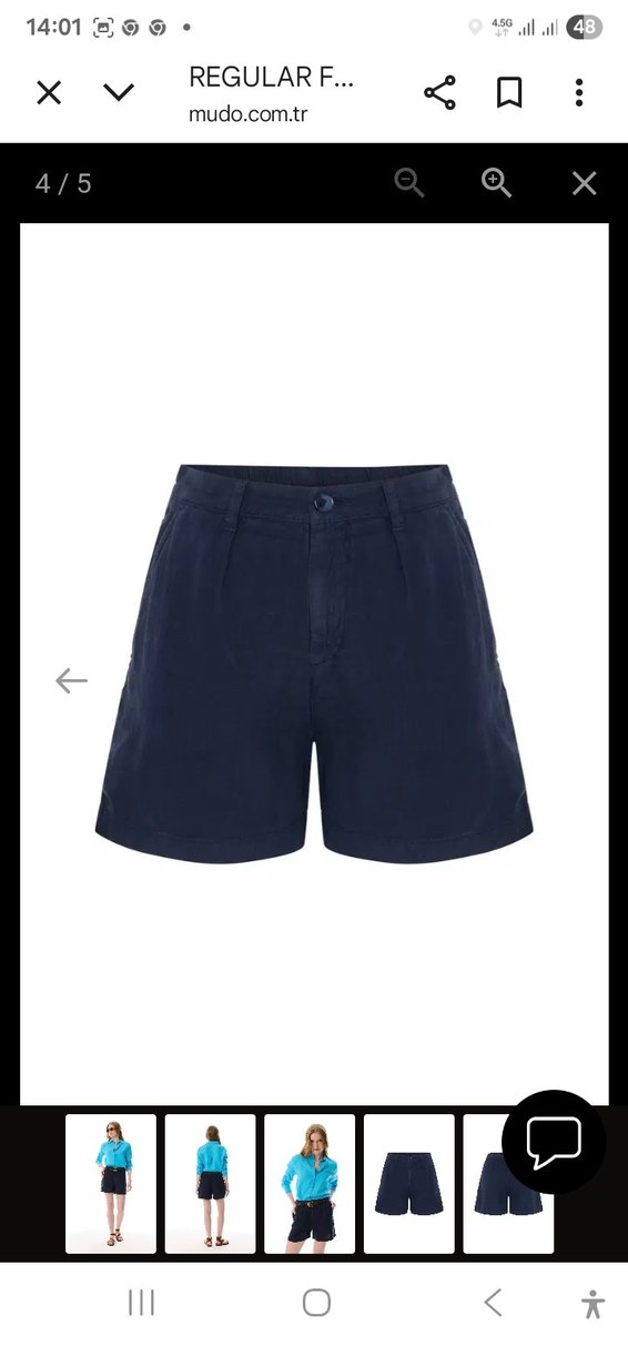 Mudo keten Şort - Görsel 3