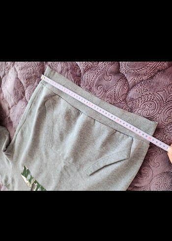 Gri Kapüşonlu Brooklyn Baskılı Sweatshirt - Görsel 8