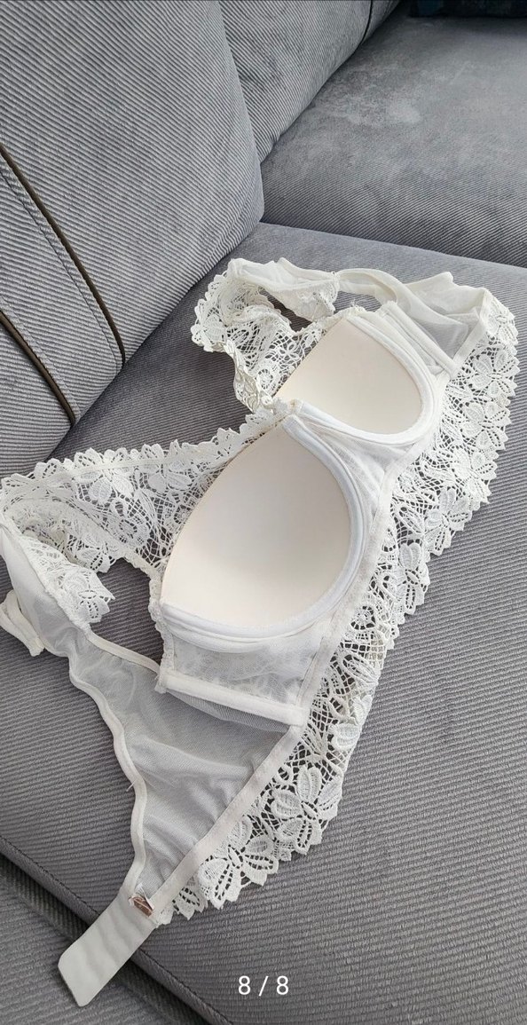 Beyaz Dantel Bohem Midi Bralet - Görsel 3
