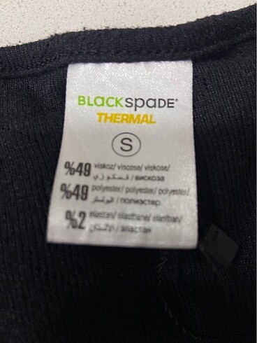 s Beden Blackspade thermal bayan içlik