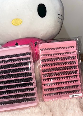 Renkli Pembe Takma Kirpik - Görsel 2