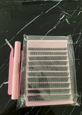 Pembe Kirpik Takma Seti - Görsel 2