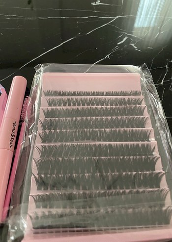 Pembe Kirpik Takma Seti - Görsel 3