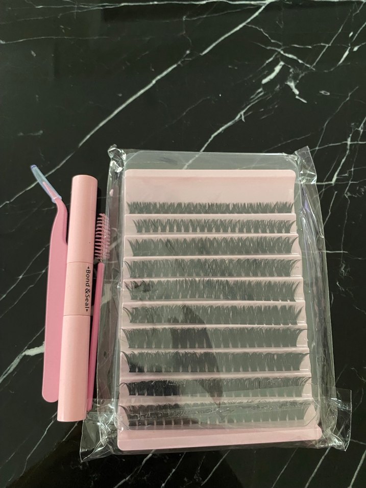 Pembe Kirpik Takma Seti - Görsel 2