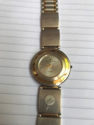 Cristian mode sapphire 24K gold Altin Kaplama Antika yaprak Saat