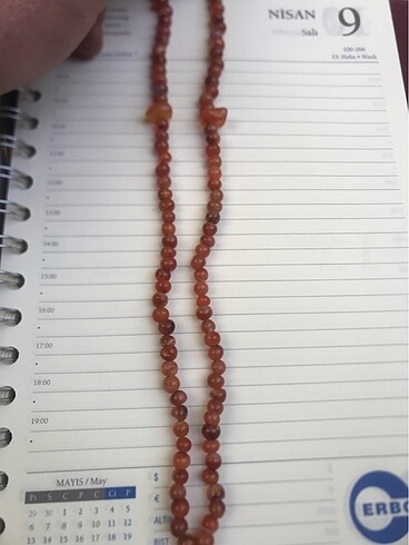 Antika 99 luk Akik tasi ibadet Namaz tesbihi - Görsel 7