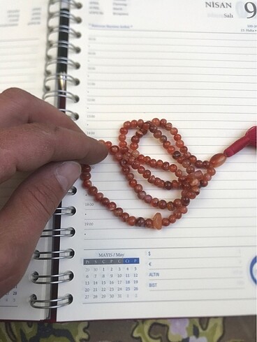 Antika 99 luk Akik tasi ibadet Namaz tesbihi - Görsel 10