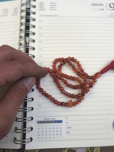 Antika 99 luk Akik tasi ibadet Namaz tesbihi - Görsel 11