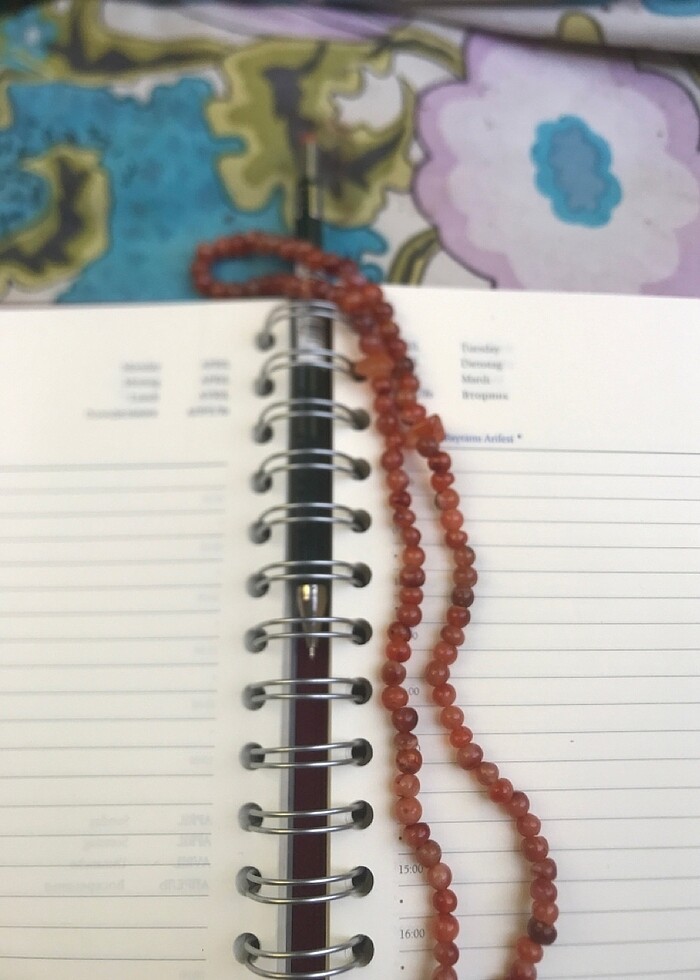 Antika 99 luk Akik tasi ibadet Namaz tesbihi - Görsel 2