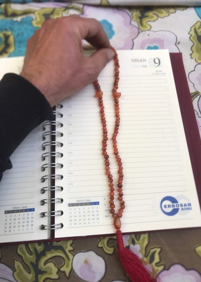 Antika 99 luk Akik tasi ibadet Namaz tesbihi - Görsel 4