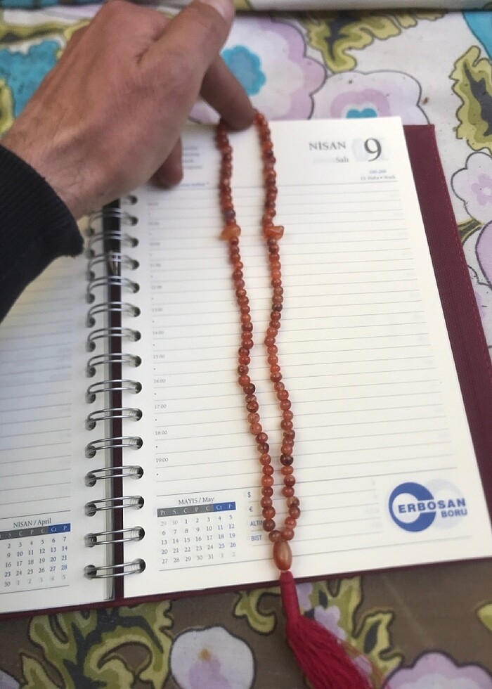 Antika 99 luk Akik tasi ibadet Namaz tesbihi - Görsel 5