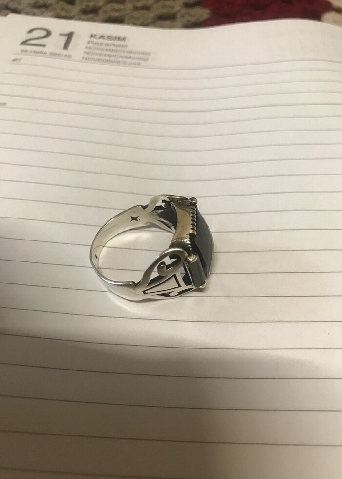 Özel tasli Gümüş Yüzük - Görsel 3