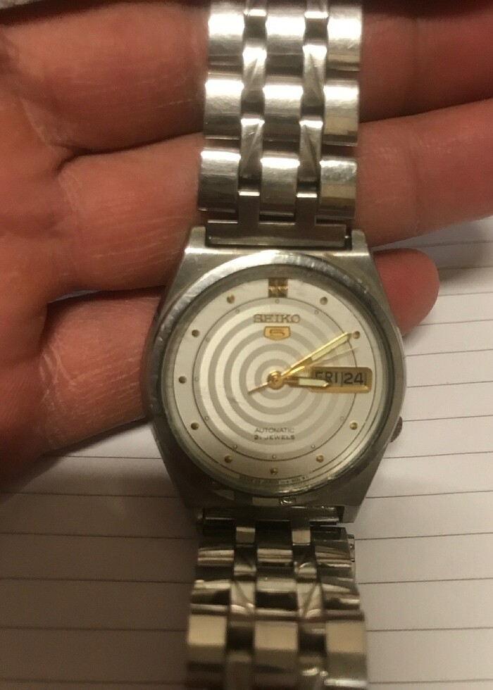 Seiko5 21 jewels otomatik Antika erkek saat - Görsel 5