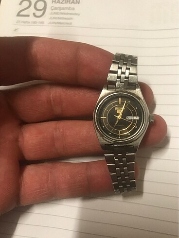 Seiko5 otomatik Antika bayan saati - Görsel 3