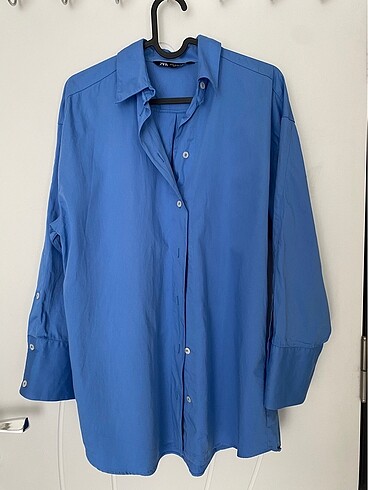Zara Basic Mavi Gömlek