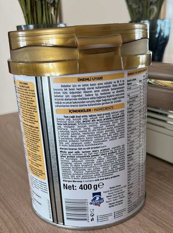 Baby Gold Bebek Süti 400g Parlak Altın Ambalaj - Görsel 4