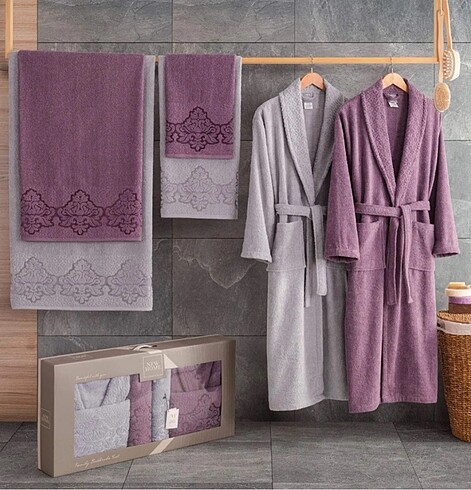 Kardelen bornoz New home bornoz takımı - Görsel 3