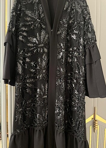 xl Beden siyah Renk 38 42 beden arası abaya ferace