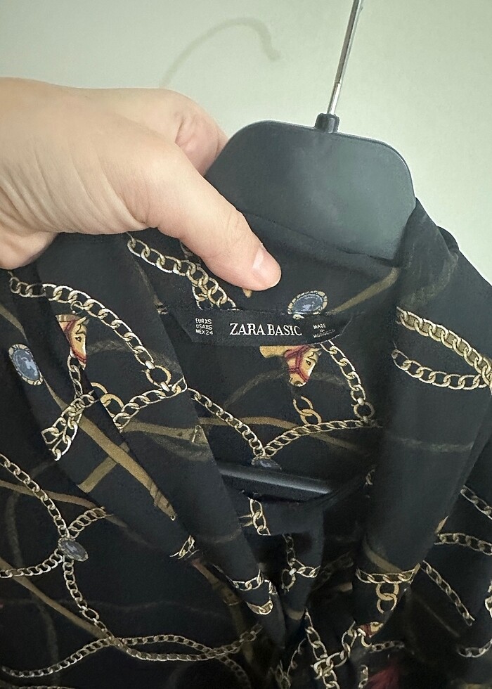 Zara şifon bluz - Görsel 3