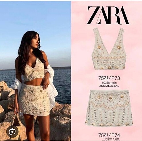 Zara denizkabuklu takım